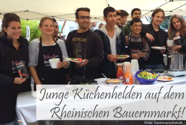 Junge Küchenhelden auf dem Rheinischen Bauernmarkt