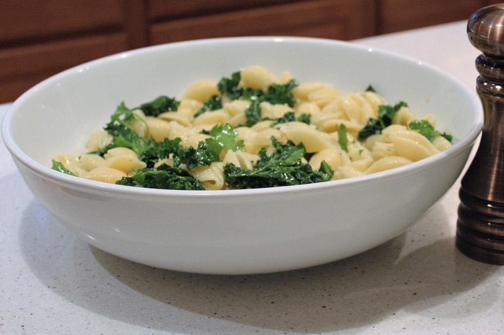 Grünkohl-Spätzle-Pfanne