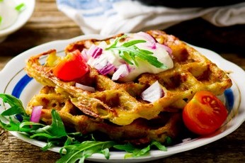 Kartoffelpuffer-Waffeln