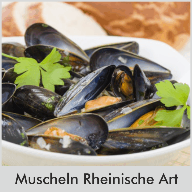 Muscheln Rheinische Art