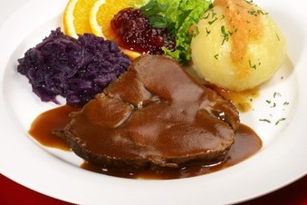 Sauerbraten von der Rehkeule